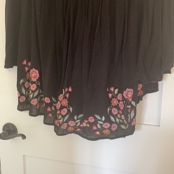 Free People Black, Long Sleeved Dress with Floral Print - Picture 3 of 3